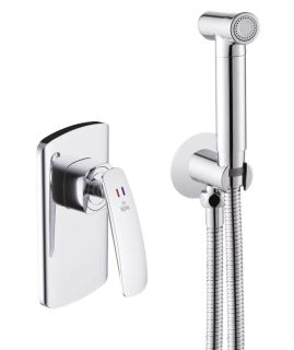 Гигиенический душ со смесителем Rose R1105 хром